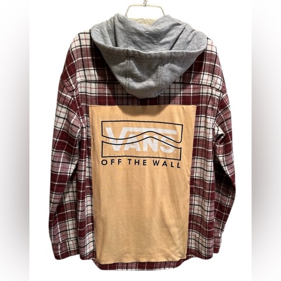 Vans Plaid Flannel and Kanji Premium Vintage Embroidered Jeans Men’s 36x32 - Picture 2 of 14